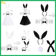 Bla Bunny Cosplay Costume Women Easter Bunny Costume Set Rabbit Headband Costume