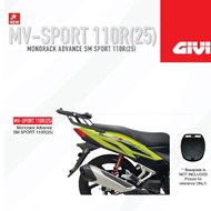 GIVI MV Rack SM Sport R ( 25 ) 110R 2025 MONORACK GIVI BOX E250N2 B27N B27N2 B32N B32NB B33NM B33N2M