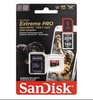 SanDisk Extreme Pro A2 V30 U3 UHS-I microSDXC 記憶卡 1TB [R:200 W:140]