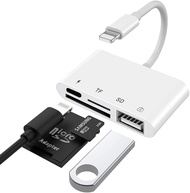 4 in1 Lightning to USB 3 Camera สำหรับ iPhone iPad เพื่อโอนย้ายข้อมูลจาก กล้อง USB Flash Drive Memor