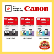 *Original* CANON PG-47 Black / CL-57 Color / CL-57S Color / Ink Printer Canon/ Pixma E400/410/460/470/E480