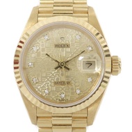 ROLEX Datejust 18K黃金手錶自動機芯金色