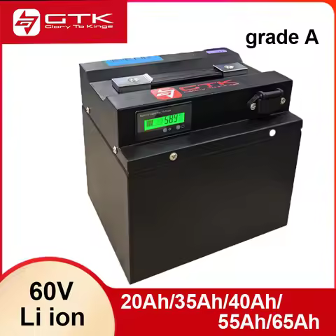 GTK 60V 20Ah 35ah 40Ah 45ah 55ah 65ah Li-Ion Battery For 1KW 1.5KW 2KW Vehicle golf cart