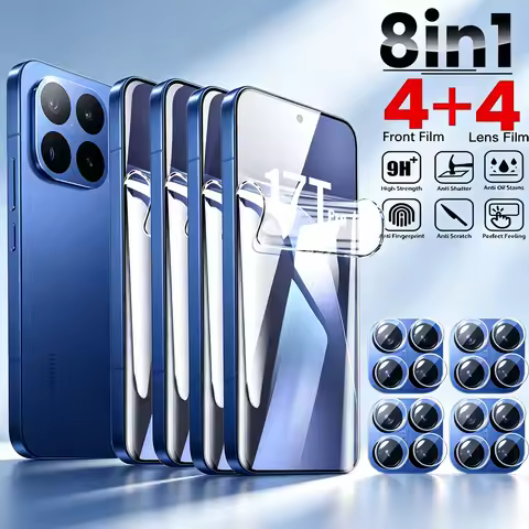 8IN1 Hydrogel Film For Xiaomi 17T Pro 15T 14T 13T 12T 11T 10T Pro Screen Protector Mi 15 13 12 11 Li