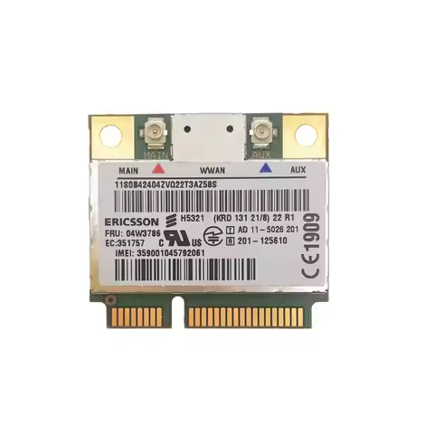 Ericsson H5321GW WWAN Mobile Broadband 21M 3G Card 60Y3297 PCIE for lenovo Thinkpad X230 W530 T430 L