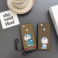 TP Link Neffos C7 Y7 C9 C9A Max X9 Cute Doraemon Casing Anti Drop Protection Strap Phone Case