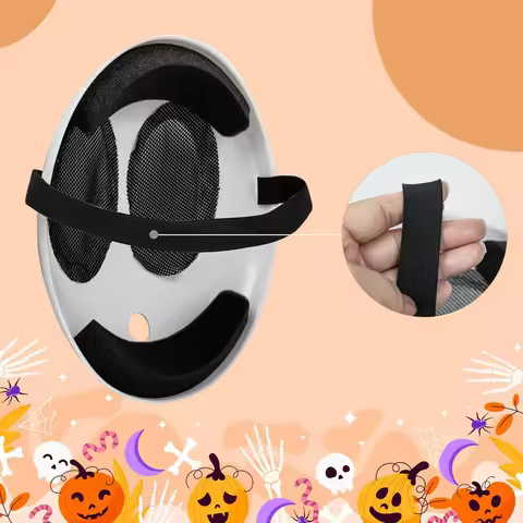 Anime Shy Guy Mask Halloween Cosplay Masks Costume Funny Shy Guy Mask for Boy Girl White Full Face M