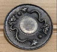 早期紋銀托盤紋銀碟 直徑約9.5公分