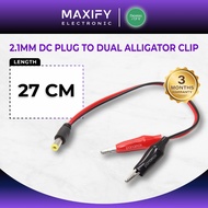 Panamax 27CM 2.1MM Dc Plug to Alligator clip DC Power cable to Crocodile Clip = EC-2219