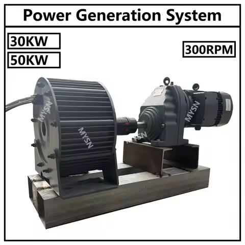 30KW 50KW Electric Alternator Generator Low RPM Motor Permanent Magnet Rare Earth Turbine 96V 110V 1