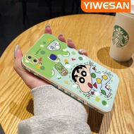 YIWESAN เคสสำหรับ Vivo V11i V11 Pro Z3i Z3ลายการ์ตูนเครยอนชินจังแผ่นซิลิโคนนิ่มขอบสี่เหลี่ยมเคสมือถือกันกระแทกเต็มฝาหลังเคสป้องกันเลนส์กล้อง