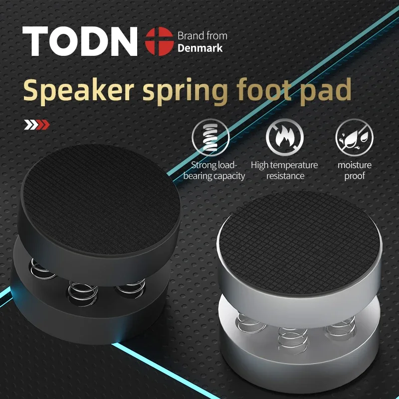 TODN HIFI Audiophile Shock Spikes Spring shock spikes spring damping pad Stand Feet speaker CD- ampl