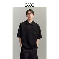 GXG Men's Multicolor Waffle Fabric Casual Loose polo Shirt Men Summer
