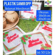 (50Lbr) OPP Plastic Enjoy Size: 18x18cm & 20x20cm Samir Plastic/ Enjoy OPP Plastic Food Box Cover