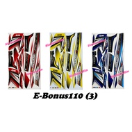 Sym E-BONUS110 (3) Body Sticker / Stripe #ebonus110 bonus110 e-bonus e bonus 110
