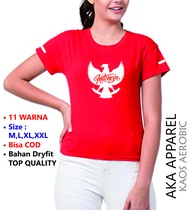 Kaos 17 agustus baju senam wanita atasan aerobik