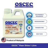 OSCEC® Antibacterial Floor Shine Cleaner 1 Litre / Wood Floor Cleaner + Wax / Sandalwood Fragrance F