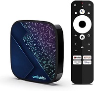 Android 11 TV Box, Amlogic S905Y4 Quad Core 64 Bits, 4GB RAM 32GB ROM 100M/1000M LAN Dual-Wifi 2.4G/