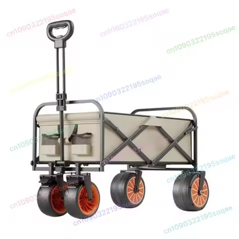 Folding Electric Truck Multifunctional Pure Electric Drive Camping Trolley Cart Collapsible Outdoor 