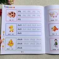 【2 Books】English Alphabet ABC Tracing Workbook English Word Exercise Paper Book Worksheet for Toddle