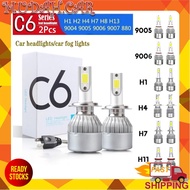 C6 Headlight 2pc LED H1 H3 H4 H7 H11 9005 9006 Fog Light Bulb Fog Lamp 2pcs For All Car / Motorcycle