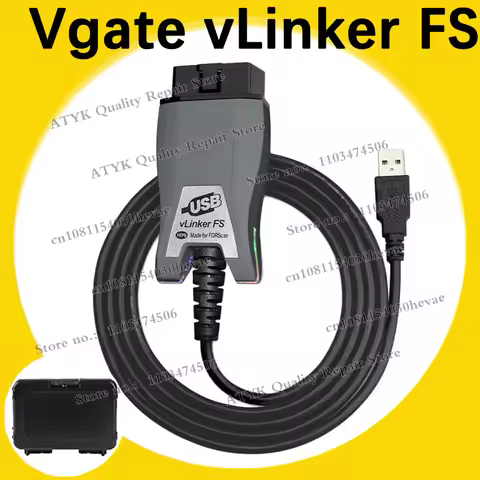 Vgate VLinker FS USB ELM327 For Ford FORScan For Mazda HS MS CAN ELM327 OBD 2 OBD2 Car Diagnostic Sc