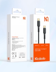 CA-3311 MCDODO 240W C TO C PD FAST CHARGE DATA CABLE (BLACK) 2M