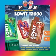 h@h@ by (New Ori 100%) Good Offer For You All By haha2Elf Bar Lowit 12000 Puffs Disposable Pod | Elf