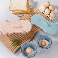 Microwave Egg Steamer With Lid Multifunctional Hobo Egg Poacher Plastic Steamer Box R2q5