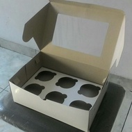 Box Cupcake Hole 12 White