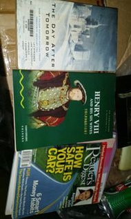 英文書三本, The day after tomorrow (novel),  Reader digest, England King Henry VIII, (English Reading), t
