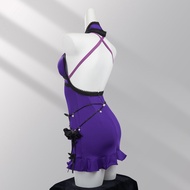 Final Fantasy VII Tifa Purple Cosplay Dress Set
