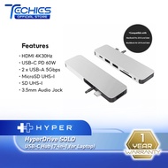 HyperDrive SOLO GN21D 7-in-1 USB-C Hub For Macbook Pro (HDMI 4K/USB-C PD/USB-A 5Gbps/MicroSD/SD Card