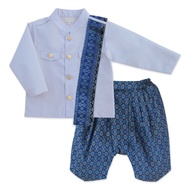 Thai Outfits Boy 2Pc ชุดไทยเด็กชาย แขนยาว 12/18M-7/8Y (Link 24)