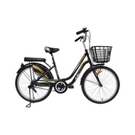 LA Bicycle จักรยานแม่บ้าน Dawn City 24 นิ้ว สีดำ - LA Bicycle, Home &amp; Garden
