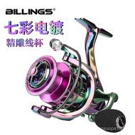Billings Metal Spinning Wheel Fishing Reel Long-range Casting Reel Sea Rod Reel Fishing Gear Fishing