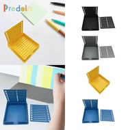 [Predolo] Sticky Note Holder with Template, Note Dispenser, Portable Sturdy Sticky Note Storage Box,