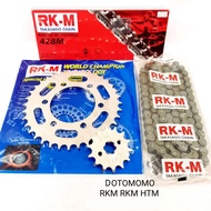 GT128 DINAMIK RKM 428 MODENAS SPROCKET SET DOTOMOMO GT 128