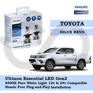 Philips New Ultinon Essential LED Bulb Gen2 6500K H4 Set for Toyota Hilux REVO 2016 - Present