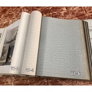 Avenue Cream Grey Square Texture Plain Wall Paper