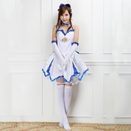 Fate/ZERO Type 10th Anniversary Cosplay Dress Saber Lily Saber Lily Blue Lily Dress