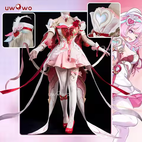 PRE SALE UWOWO Elysia Cosplay Game Honkai Impact 3: Elysia New Battlesuit "Hi♪ Love Elf" Cosplay Cos