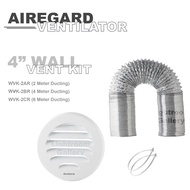 AIREGARD WALL VENT DUCTING KIT AA-LRE4AL AA-LRE6AL WVK-2AR WVK-2BR WVK-6BR