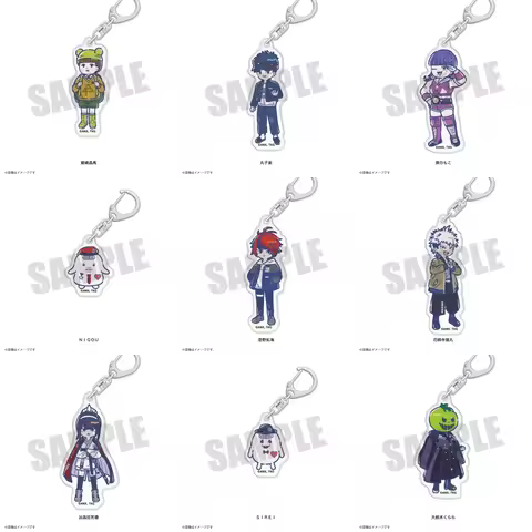 6cm The Hundred Line: Last Defense Academy Acrylic Keychain Ornaments Decorations cosplay Accessorie