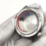 สแตนเลสสตีล Sapphire Luminous Fish Case นาฬิกาชุดอุปกรณ์เสริมสําหรับ NH35/36/4R การเคลื่อนไหว PARNSR