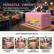 46L Visualized Insulation Box Dessert Tiramisu Cold Storage Commercial Stall Food Fruit Preservation