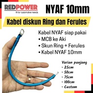 Redpower kabel NYAF 10mm diskun ring ferules MCB aki SCC solar panel
