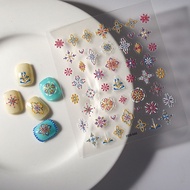 TINYSTATION - aesthetic graphic embossed nail stickerAESTETIK 5D nail sticker STK002