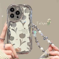 Rose with Strap Case Xiaomi Poco C75 F7 X7 X6 X5 X4 GT F6 F5 M4 M3 Pro 5G F4 F3 Redmi 14C 13C 9A Not