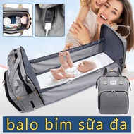 Mother's Handbag / Diaper Bag / Sunshade Folding Bed With Large Capacity Double Bag / Mother Bag / Baby Bag / Mother Bag / Multi-Dairy Diaper